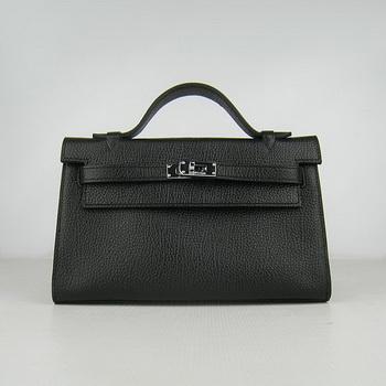 HKL22CNSB017 Hermes Kelly 22CM Bestiame collo nero della banda